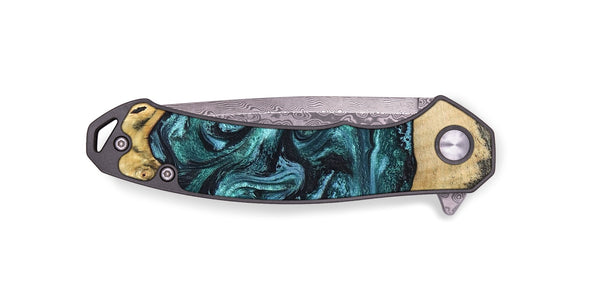 EDC Wood Pocket Knife - Telly (Green, 820846)