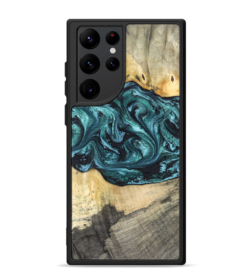 Galaxy S22 Ultra Wood Phone Case - Telly (Green, 820846)