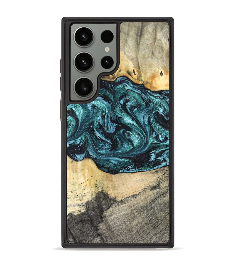 Galaxy S23 Ultra Wood Phone Case - Telly (Green, 820846)