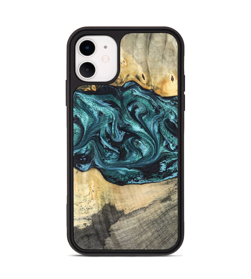 iPhone 11 Wood Phone Case - Telly (Green, 820846)