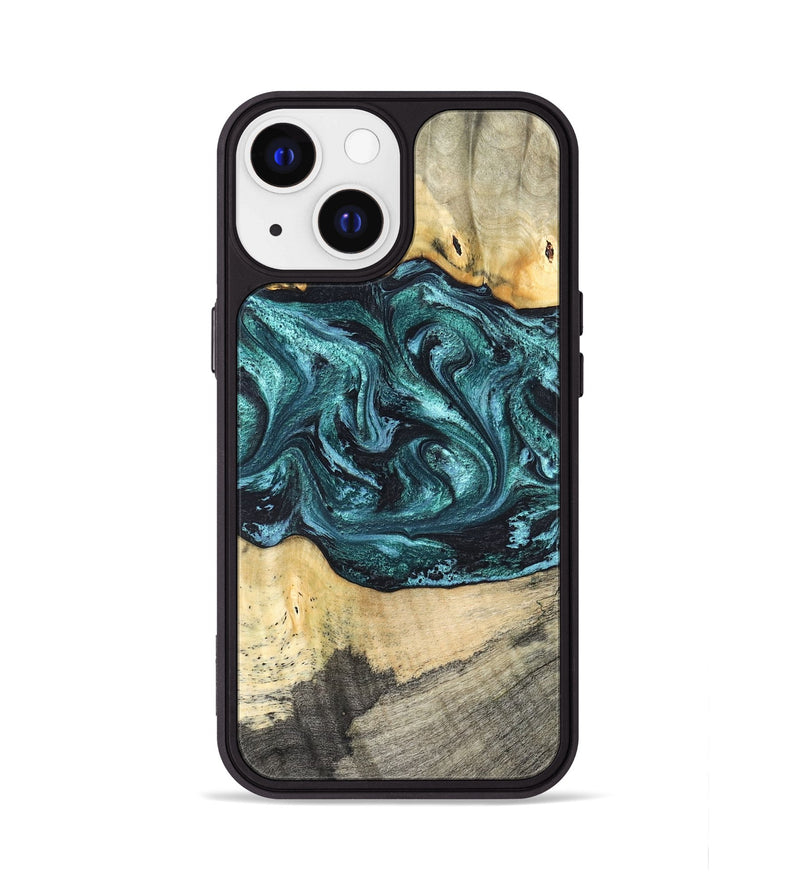 iPhone 13 Wood Phone Case - Telly (Green, 820846)