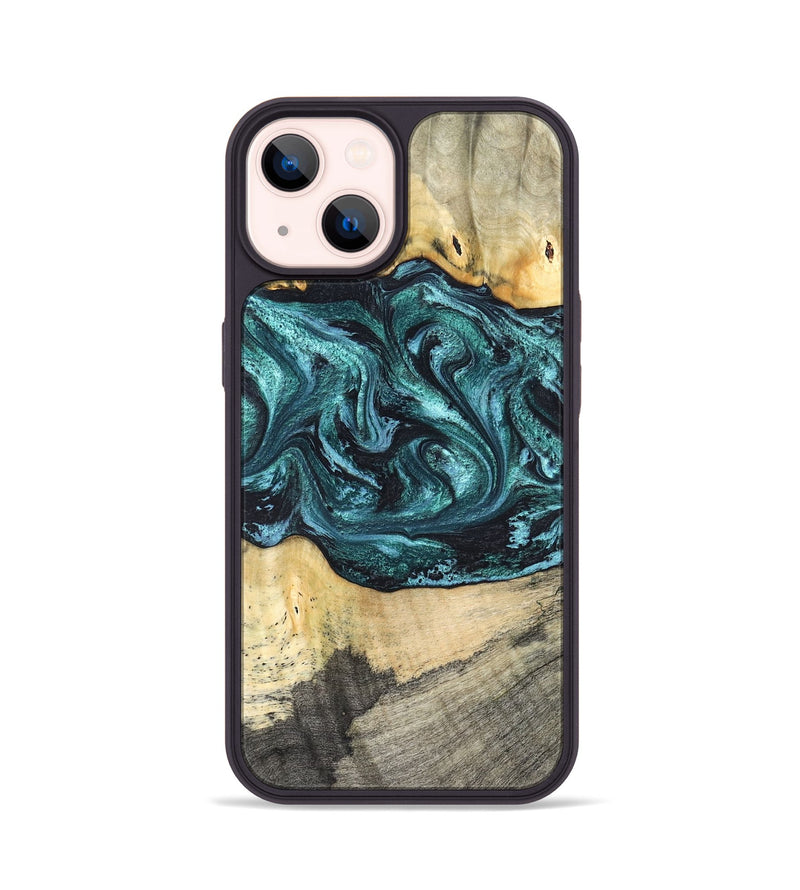 iPhone 14 Wood Phone Case - Telly (Green, 820846)