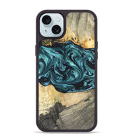 iPhone 15 Plus Wood Phone Case - Telly (Green, 820846)