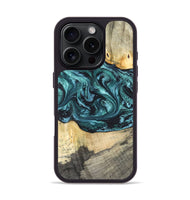 iPhone 16 Pro Wood Phone Case - Telly (Green, 820846)