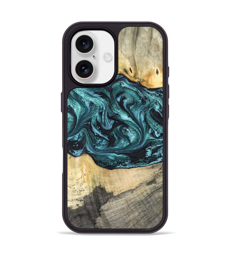 iPhone 17 Wood Phone Case - Telly (Green, 820846)