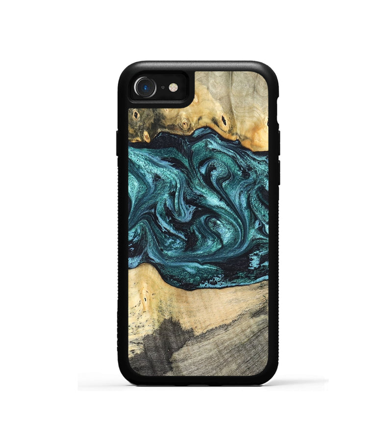 iPhone SE Wood Phone Case - Telly (Green, 820846)