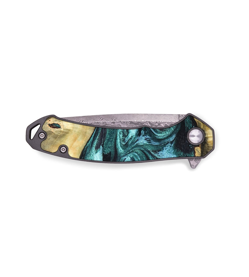 EDC Wood Pocket Knife - Carmen (Green, 820848)