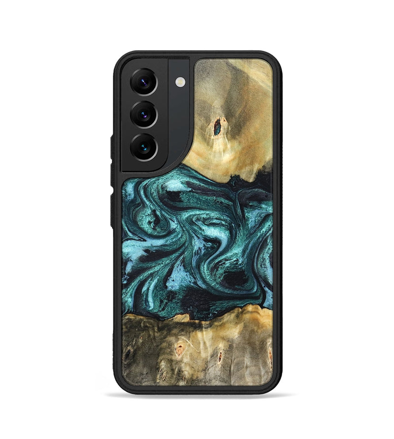 Galaxy S22 Wood Phone Case - Carmen (Green, 820848)