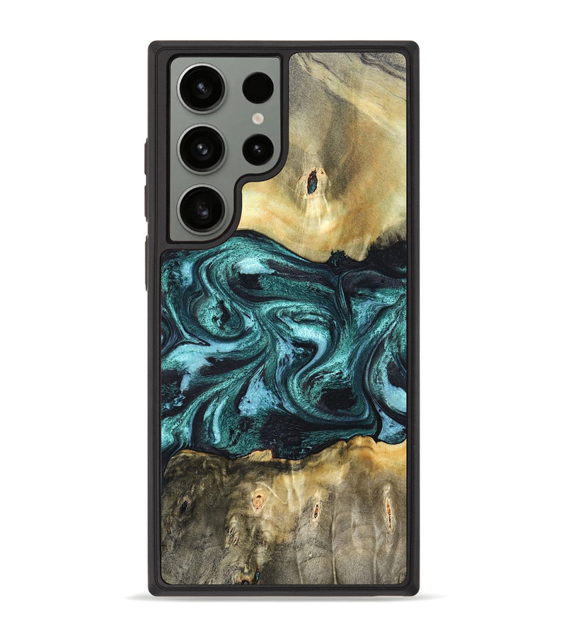 Galaxy S23 Ultra Wood Phone Case - Carmen (Green, 820848)