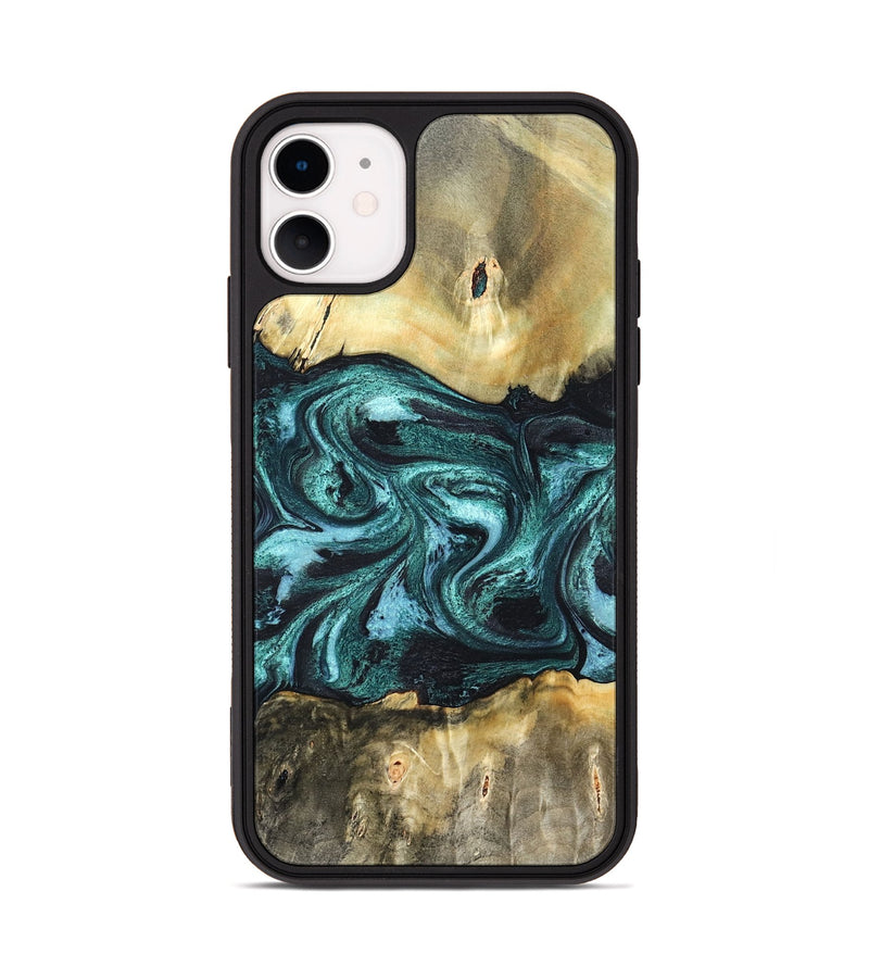 iPhone 11 Wood Phone Case - Carmen (Green, 820848)