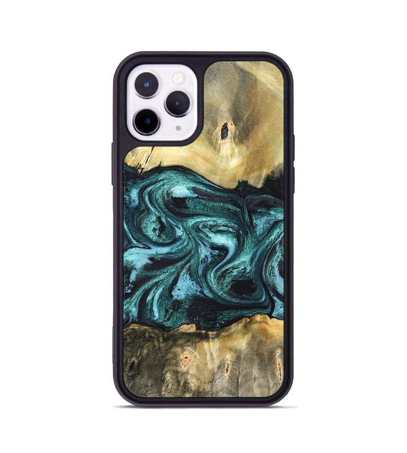 iPhone 11 Pro Wood Phone Case - Carmen (Green, 820848)