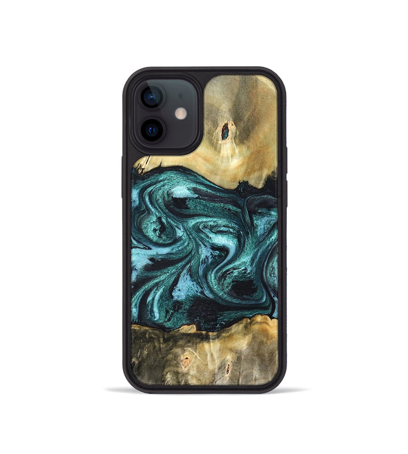 iPhone 12 mini Wood Phone Case - Carmen (Green, 820848)