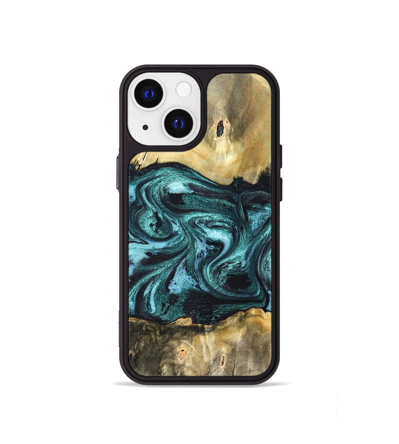 iPhone 13 mini Wood Phone Case - Carmen (Green, 820848)