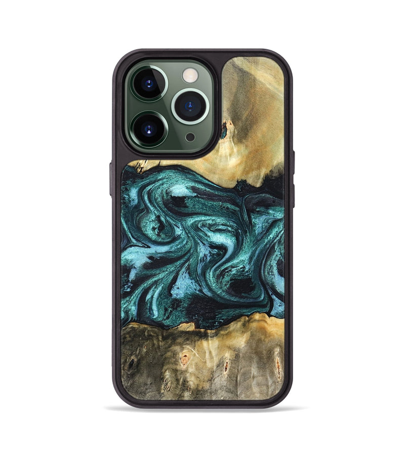 iPhone 13 Pro Wood Phone Case - Carmen (Green, 820848)
