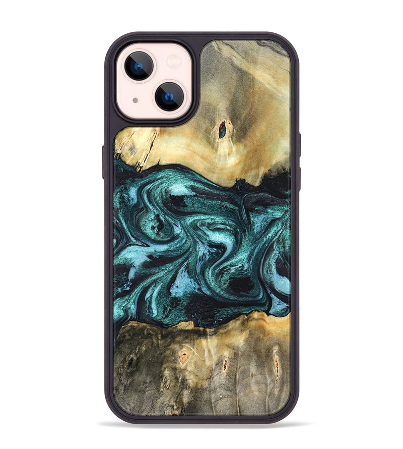iPhone 14 Plus Wood Phone Case - Carmen (Green, 820848)