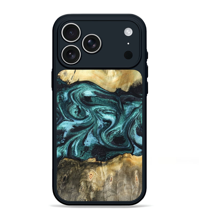 iPhone 17 Pro Max Wood Phone Case - Carmen (Green, 820848)