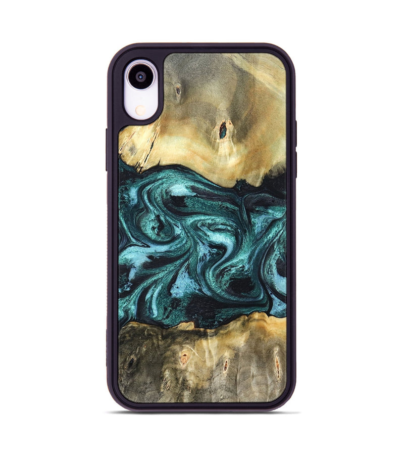 iPhone Xr Wood Phone Case - Carmen (Green, 820848)