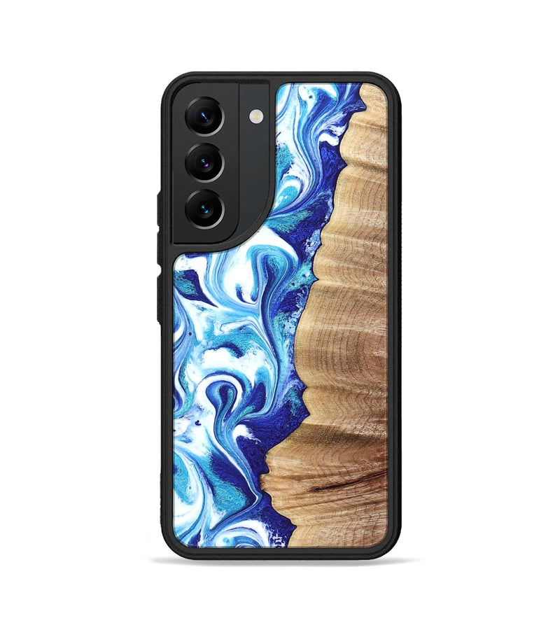 Galaxy S22 Wood Phone Case - Rogers (Blue, 820851)