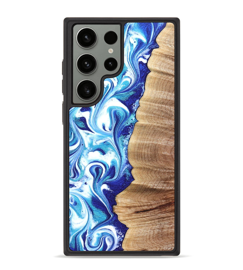 Galaxy S23 Ultra Wood Phone Case - Rogers (Blue, 820851)