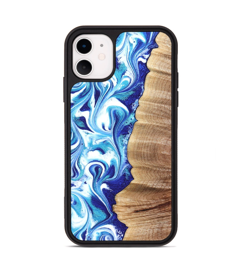 iPhone 11 Wood Phone Case - Rogers (Blue, 820851)