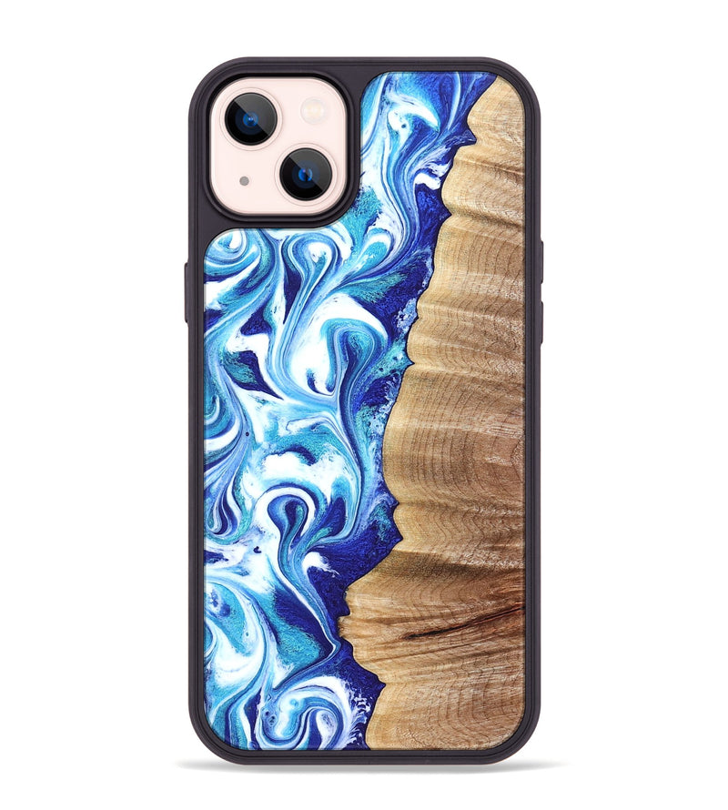 iPhone 14 Plus Wood Phone Case - Rogers (Blue, 820851)