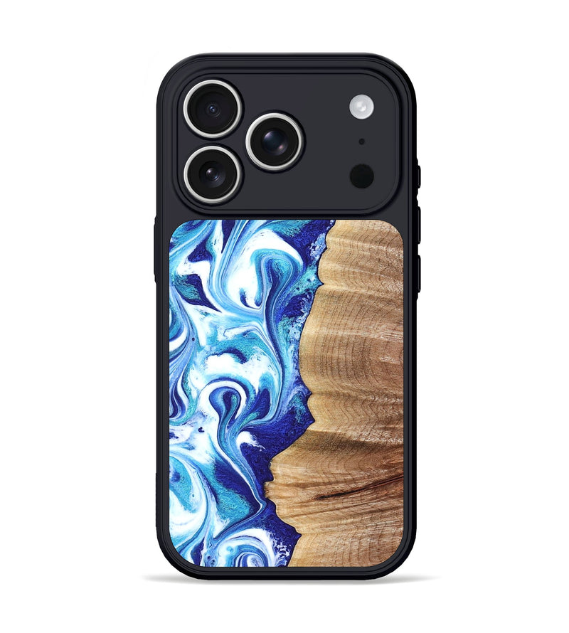 iPhone 17 Pro Wood Phone Case - Rogers (Blue, 820851)