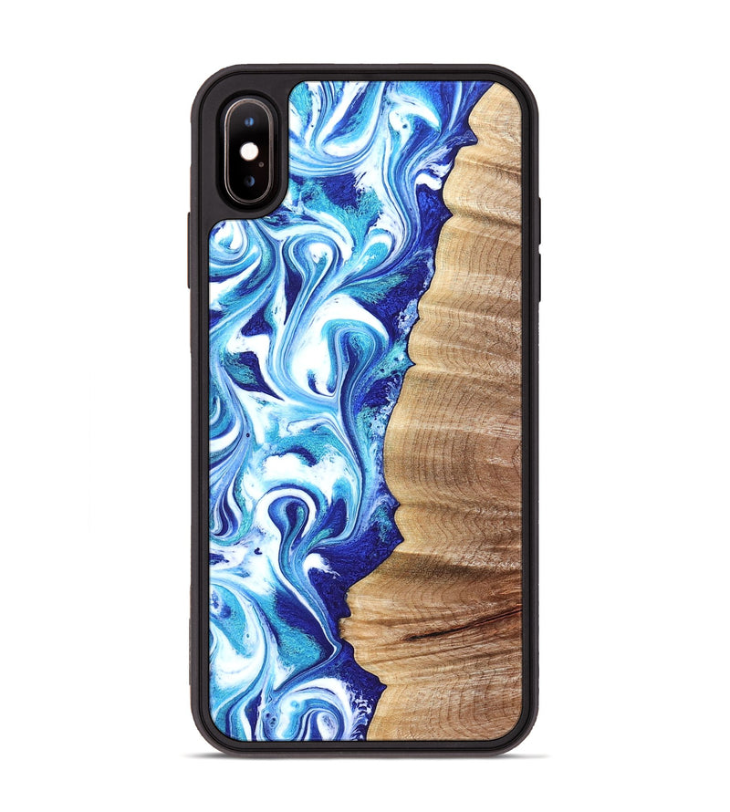 iPhone Xs Max Wood Phone Case - Rogers (Blue, 820851)