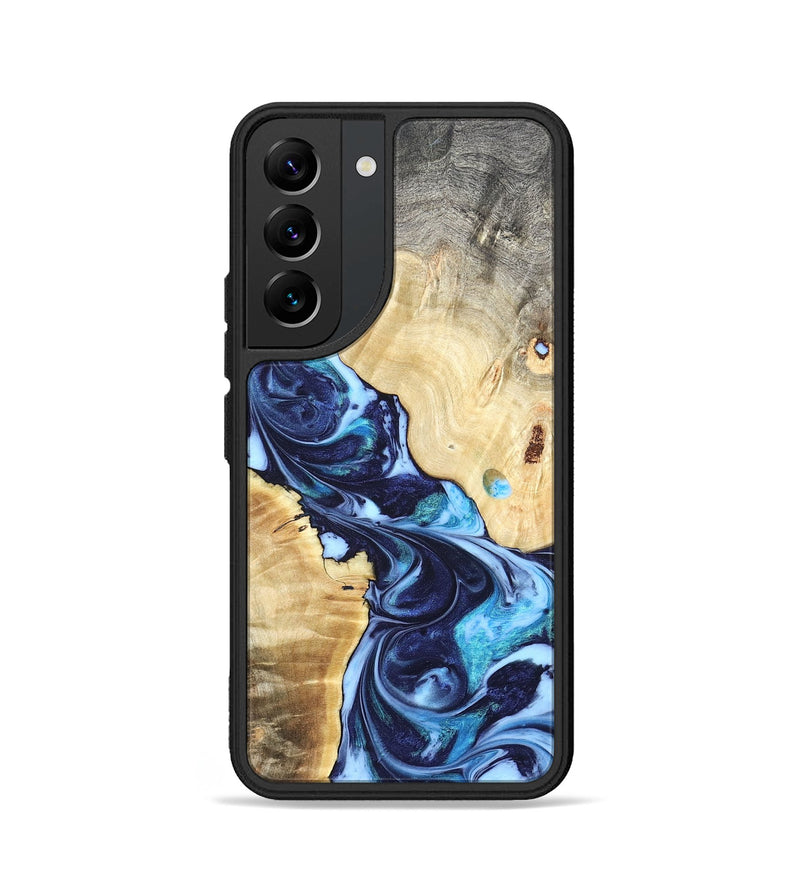 Galaxy S22 Wood Phone Case - Kristen (Blue, 820852)