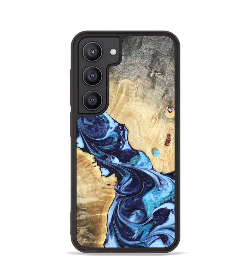 Galaxy S23 Wood Phone Case - Kristen (Blue, 820852)