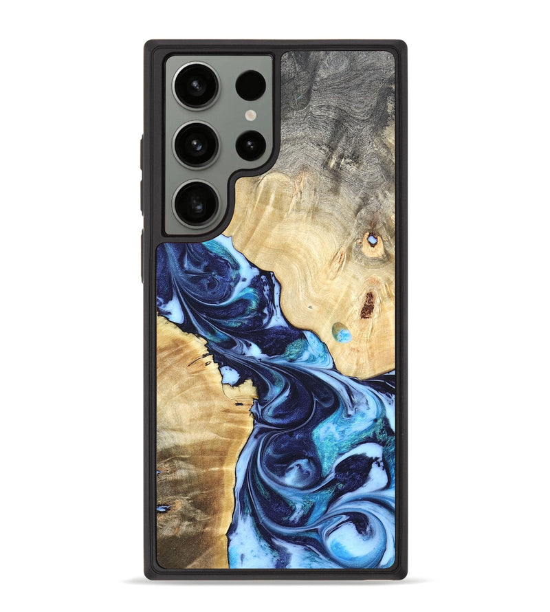 Galaxy S23 Ultra Wood Phone Case - Kristen (Blue, 820852)