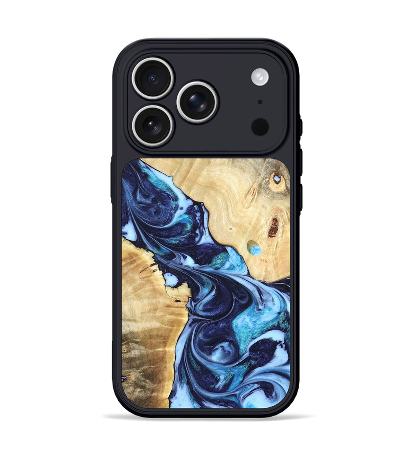 iPhone 17 Pro Wood Phone Case - Kristen (Blue, 820852)