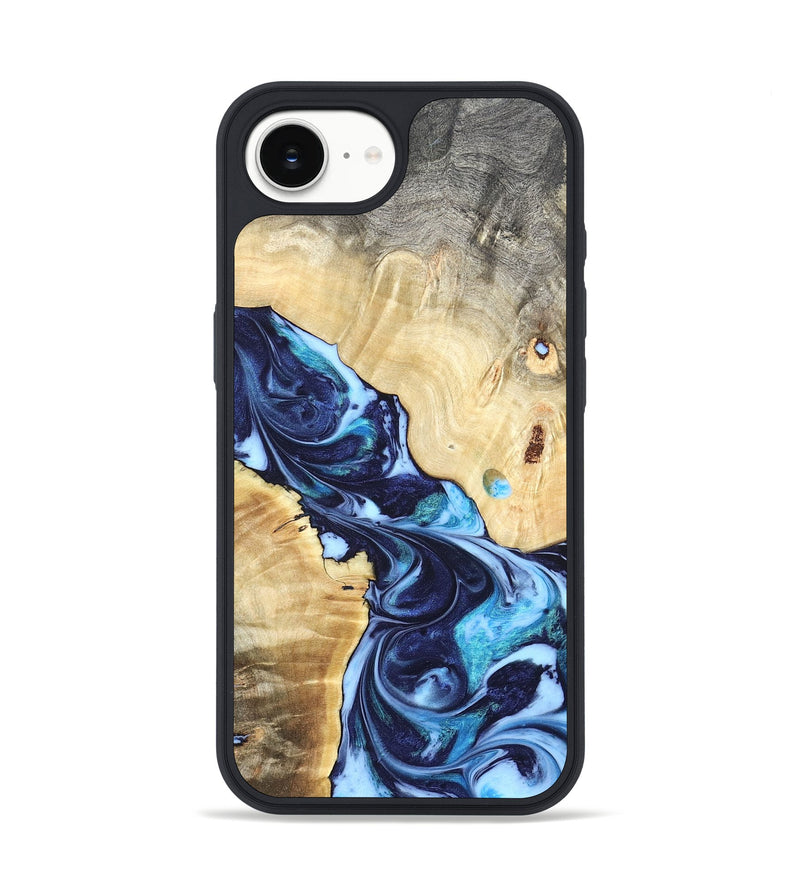 iPhone 17e Wood Phone Case - Kristen (Blue, 820852)