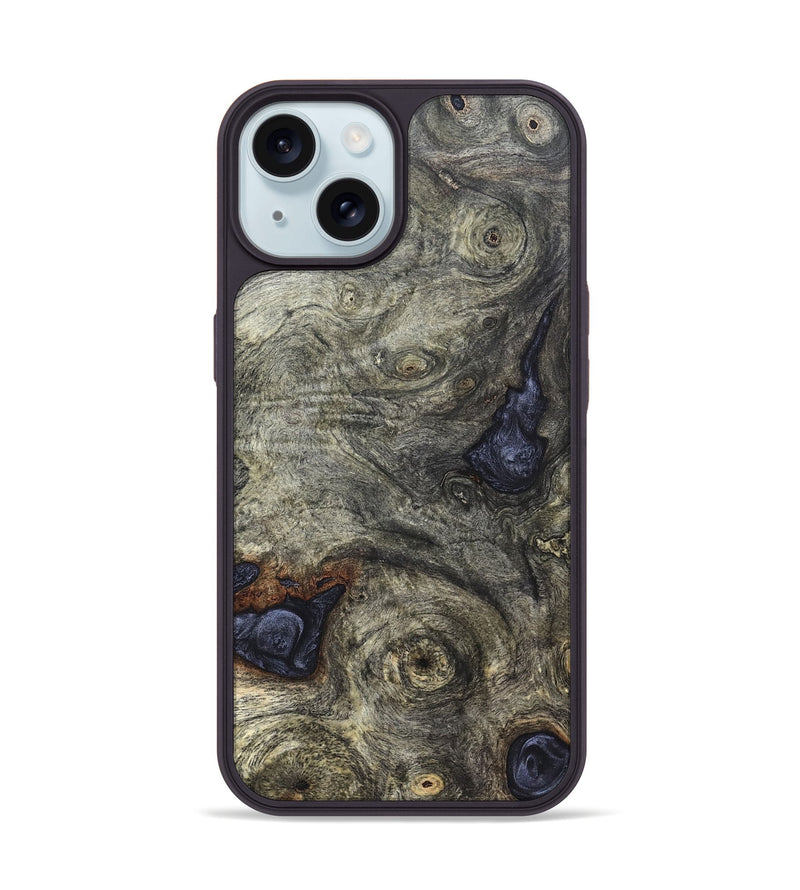 iPhone 15 Wood Phone Case - Stacey (Wood Burl, 820857)