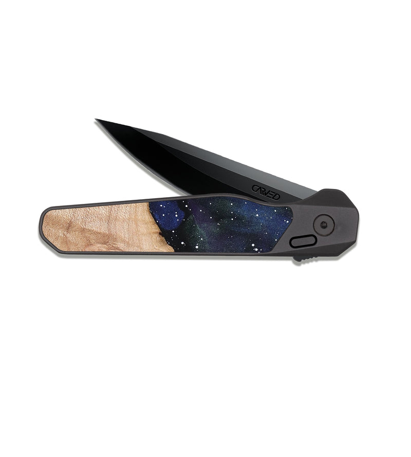 EDC Dark Slate Wood Pocket Knife - Tressa (Cosmos, 820870)