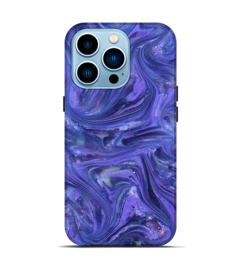 iPhone 14 Pro ResinArt Live Edge Phone Case - Jevon (Purple, 820881)