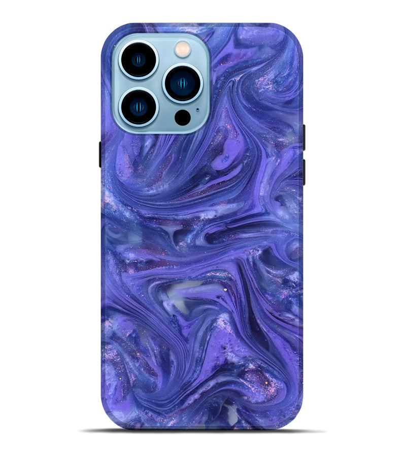 iPhone 14 Pro Max ResinArt Live Edge Phone Case - Jevon (Purple, 820881)