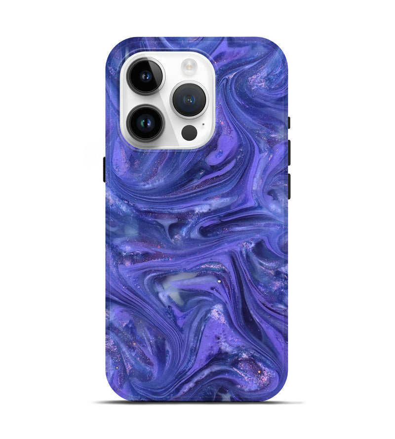 iPhone 15 Pro ResinArt Live Edge Phone Case - Jevon (Purple, 820881)