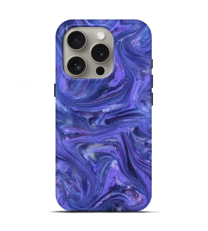 iPhone 16 Pro ResinArt Live Edge Phone Case - Jevon (Purple, 820881)