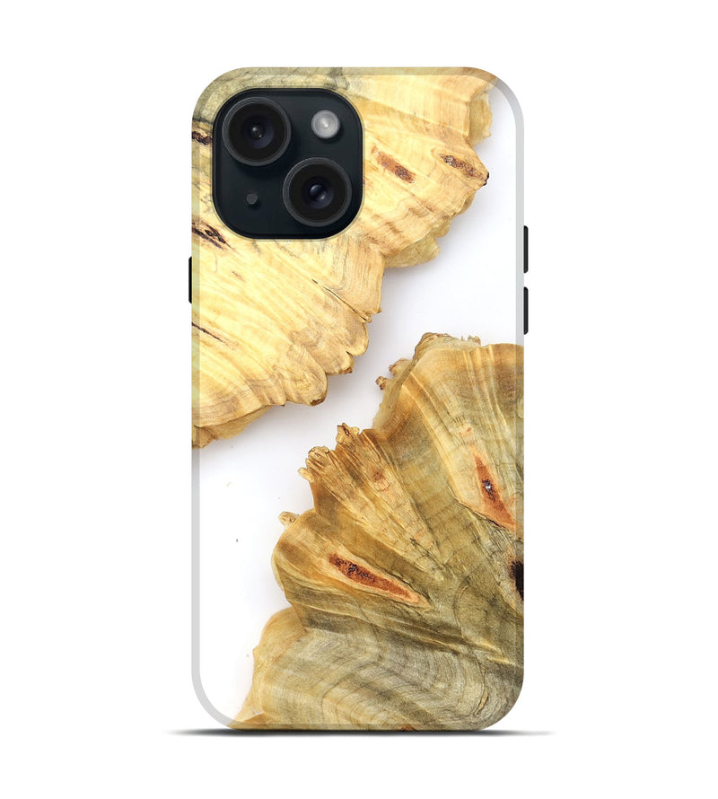 iPhone 15 Wood Live Edge Phone Case - Jairo (Clear, 820882)