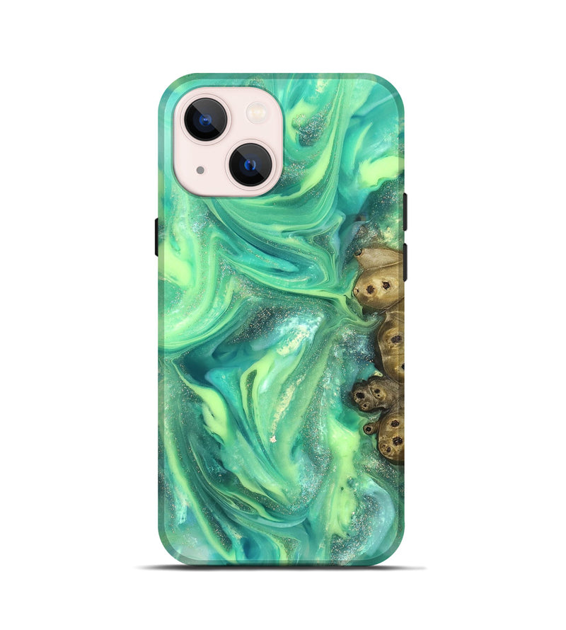 iPhone 13 mini ResinArt Live Edge Phone Case - Bess (Neon, 820883)