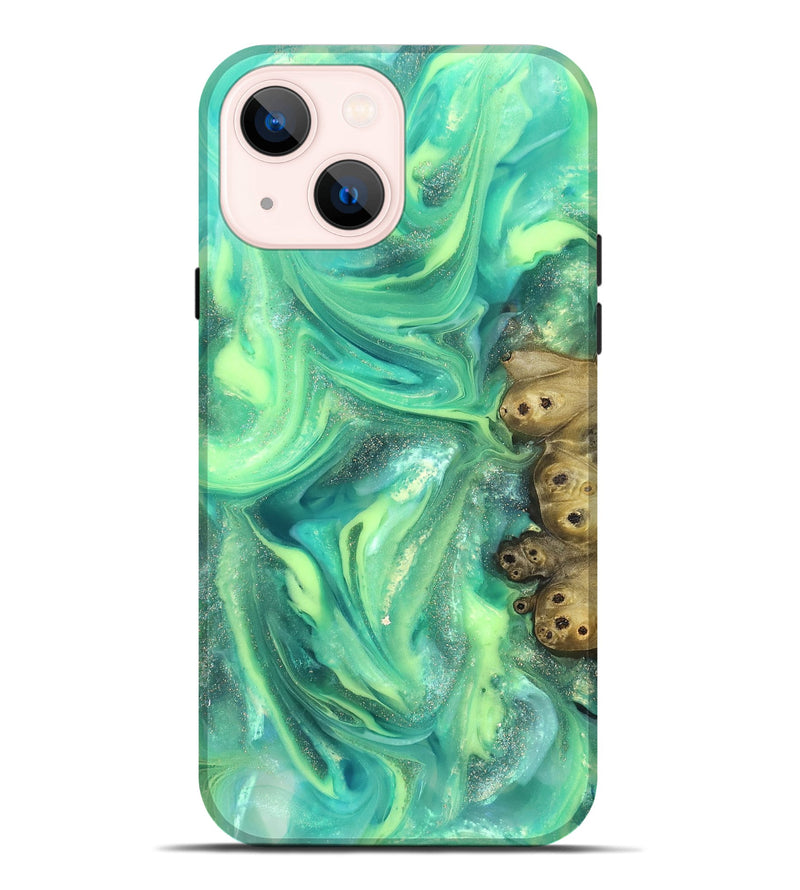 iPhone 14 Plus ResinArt Live Edge Phone Case - Bess (Neon, 820883)