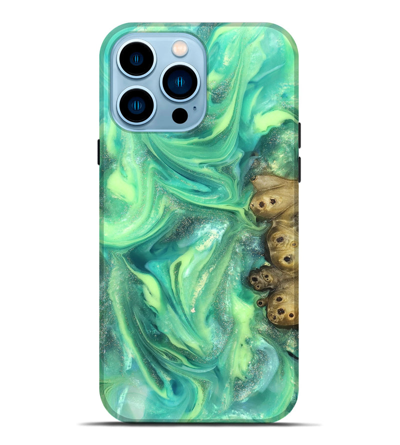 iPhone 14 Pro Max ResinArt Live Edge Phone Case - Bess (Neon, 820883)