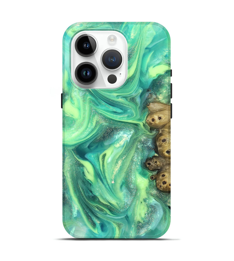 iPhone 15 Pro ResinArt Live Edge Phone Case - Bess (Neon, 820883)