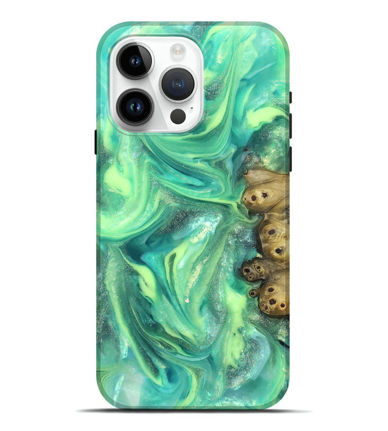 iPhone 15 Pro Max ResinArt Live Edge Phone Case - Bess (Neon, 820883)