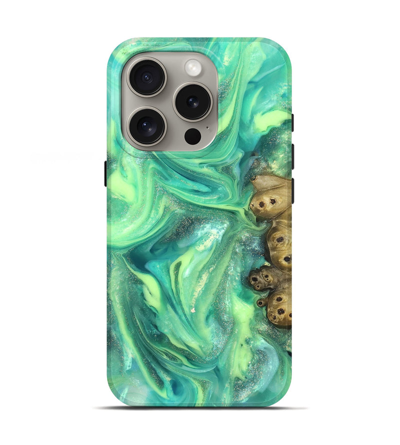 iPhone 16 Pro ResinArt Live Edge Phone Case - Bess (Neon, 820883)