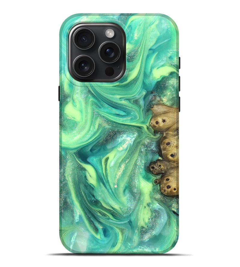 iPhone 16 Pro Max ResinArt Live Edge Phone Case - Bess (Neon, 820883)