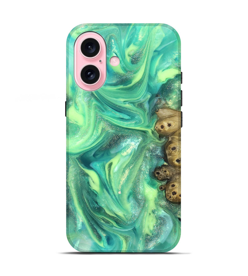 iPhone 17 ResinArt Live Edge Phone Case - Bess (Neon, 820883)