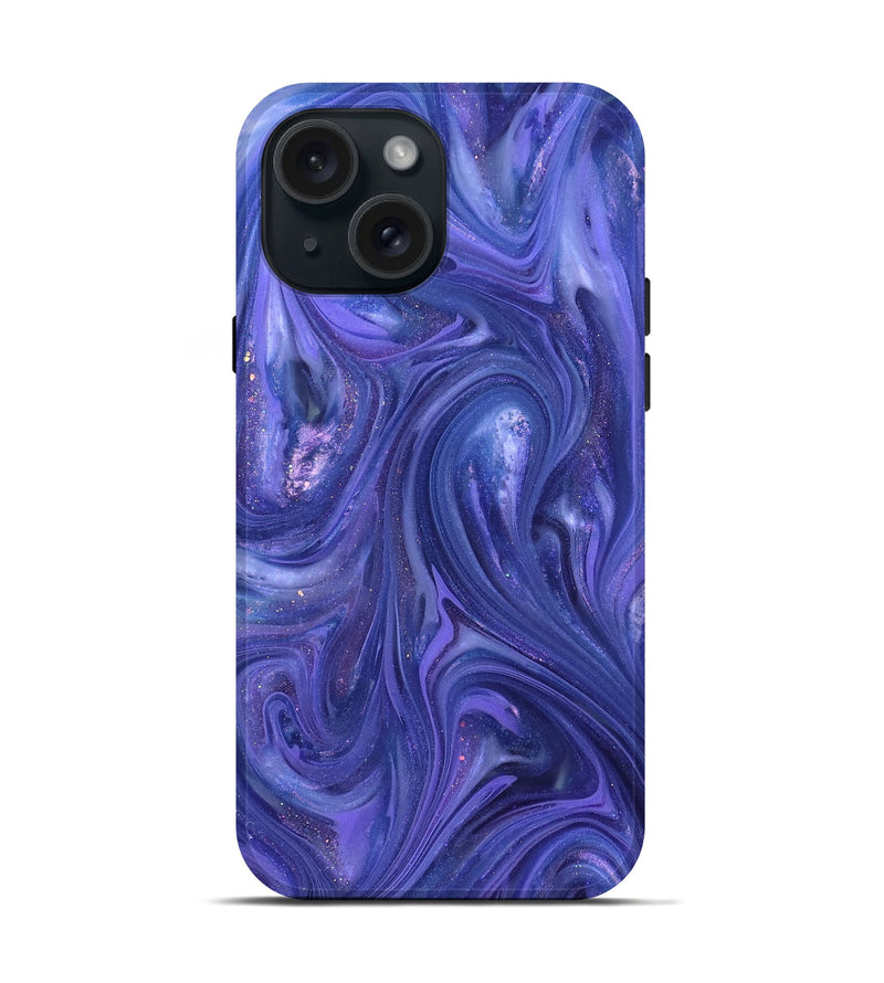 iPhone 15 ResinArt Live Edge Phone Case - Ward (Purple, 820884)