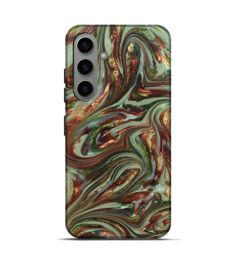 Galaxy S24 ResinArt Live Edge Phone Case - Lisha (Green, 820885)