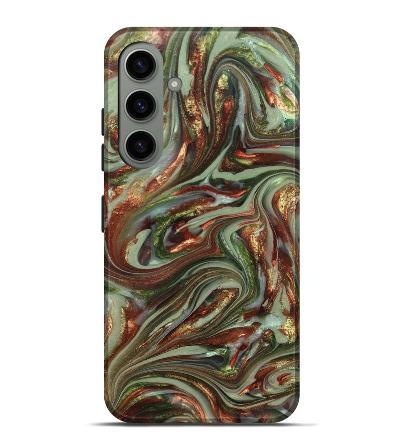 Galaxy S24 Plus ResinArt Live Edge Phone Case - Lisha (Green, 820885)